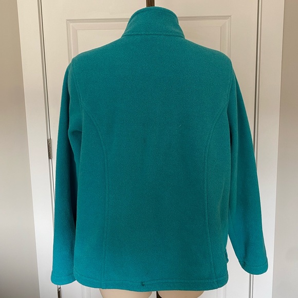 L.L Bean Turquoise Fleece Jacket - Picture 4 of 5